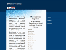 Tablet Screenshot of chhatwalceramic.com